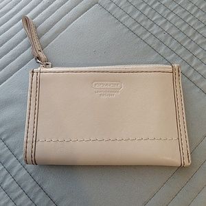 Coach leather keychain